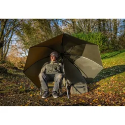 Korum Parapluies^Abri Progress - Graphite Brolly 50”