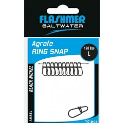 Flashmer Montage Ligne^Agrafe Ring Snap - Par 10