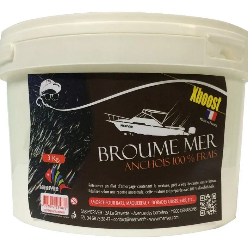 Meriver Appâts Naturels - Amorces^Amorce Broumé Mer Anchois 100% - Xboost