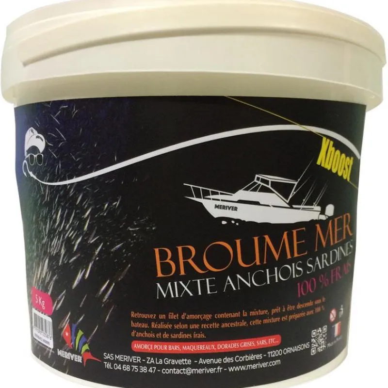 Proriver Appâts Naturels - Amorces^Amorce Broumé Mer Mixte Anchois Sardines - Xboost