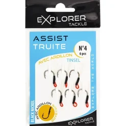 Explorer Tackle Petit Matériel^Assit Hook Assist Truite Tinsel Avec Ardillon