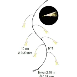 Flashmer Lignes Montées^Bas De Ligne Golden Flasher
