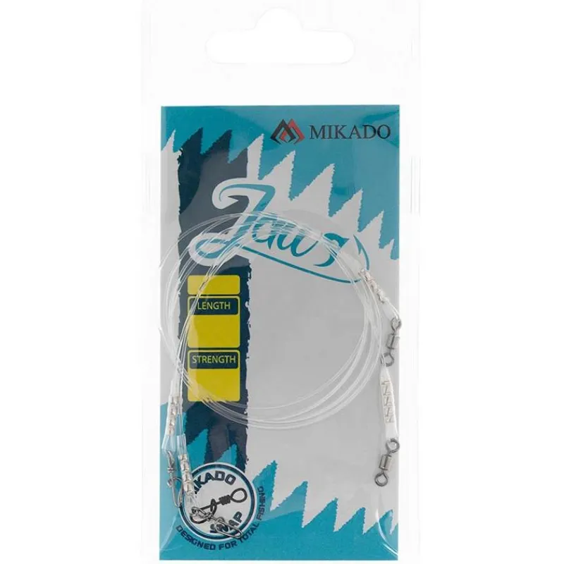 Mikado Fils - Tresses - Bdl Carnassier^Bas De Ligne Fluorocarbon Leader Jaws