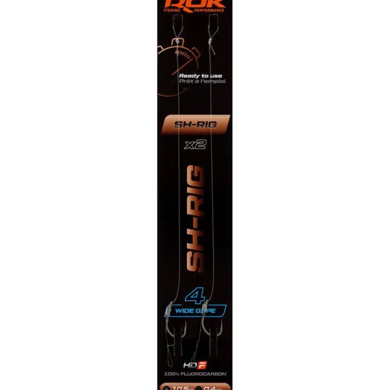Rok Fishing Montages Carpe^Bas De Ligne Sh Rig Wide Gape - Par 2