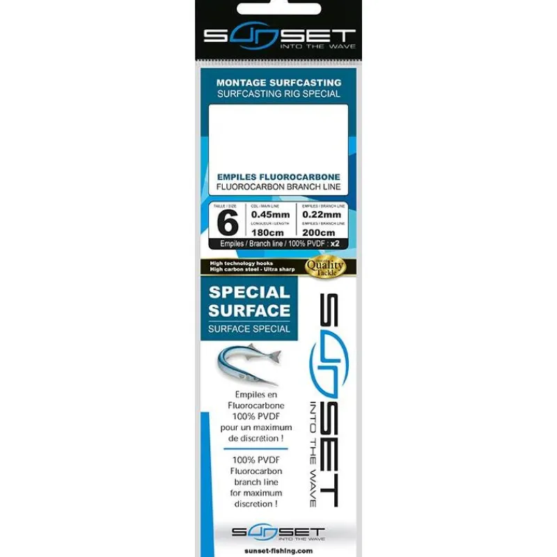 Sunset Tresses - Fils - Bdl Mer^Bas De Ligne Surfcasting Rs Competition Special Surface - Fluoro