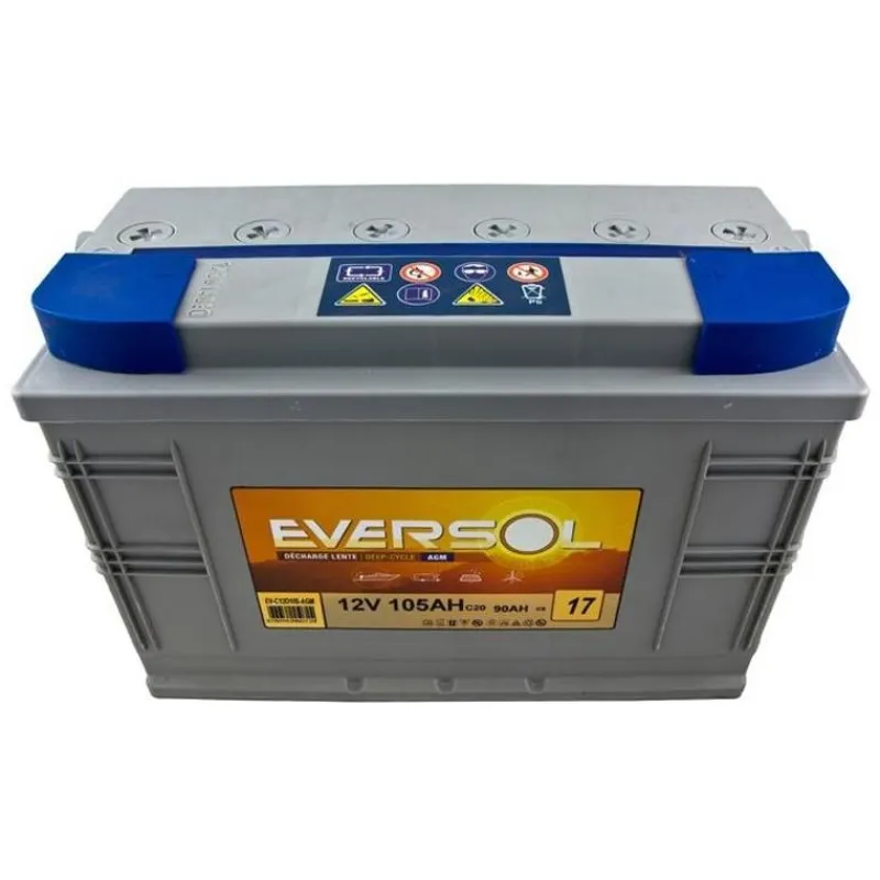 Eversol Batteries & Chargeurs^Batterie Decharge Lente Agm 12V