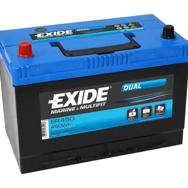 Exide Batteries & Chargeurs^Batterie Dual Marine Decharge Lente 12V