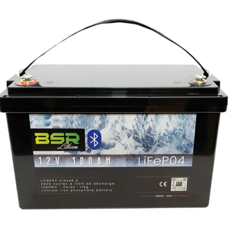 BSR Batteries & Chargeurs^Batterie Lithium Monobloc Lifepo4 12V100ah + Chargeur Non Étanche 10A