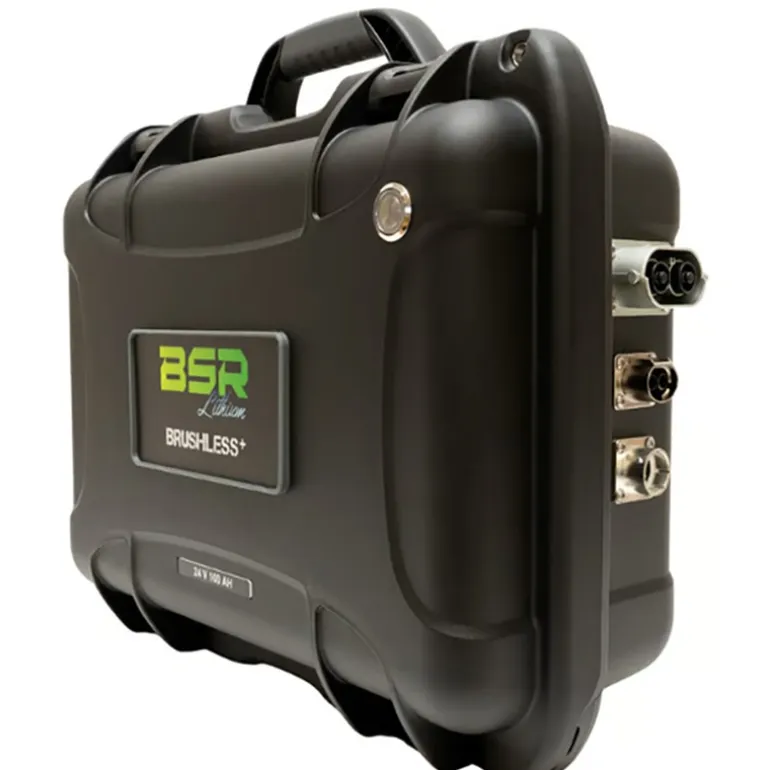 Batterie Lithium Bsr Prestige Lifepo4 Gen3+ Spécial Brushless 36V100ah +1 Sortie Régulée Sondeur Et Chargeur Rapide N