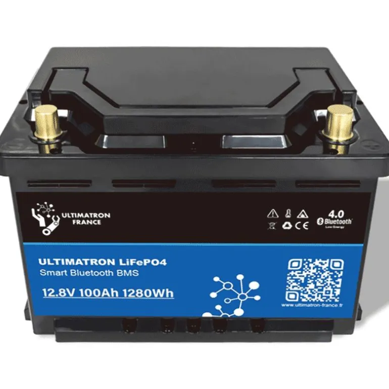 Batterie Lithium Ultimatron Lifepo4 Smart Bms 12.8V 100Ah