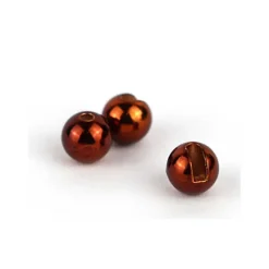 Textreme Fly Tying^Bille Tungsten Slotted Beads - Metallic Brown