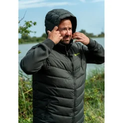 Ridge Monkey Vestes De Pêche^Blouson Homme Apearel Thermapro Hybrid Coat - Green