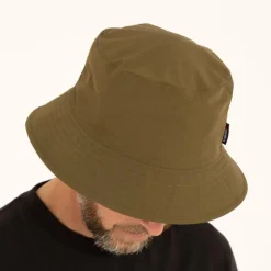 Bob Trakker Reversible Water-Resistant Bucket Hat - Kaki/Camo