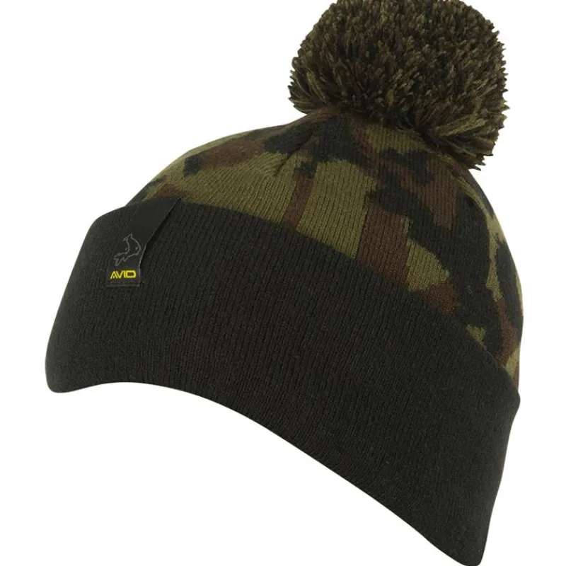 Avid Carp Bonnets, Tours De Cou & Gants^Bonnet Bobble Hat - Noir/Camo