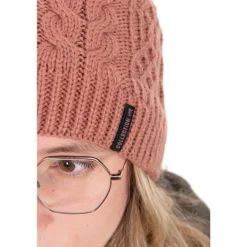 Fox Bonnets, Tours De Cou & Gants^Bonnet Ladies Knitted Bobble - Rose