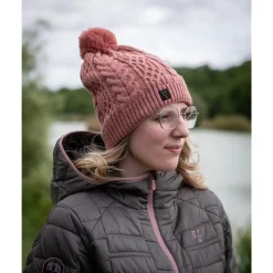 Fox Bonnets, Tours De Cou & Gants^Bonnet Ladies Knitted Bobble - Rose