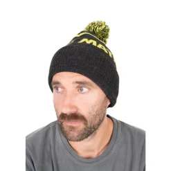 Fox Matrix Bonnets, Tours De Cou & Gants^Bonnet Lime & Grey Bobble Hat - Gris