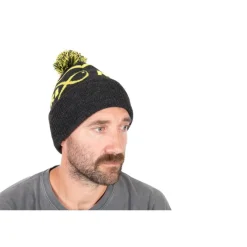 Fox Matrix Bonnets, Tours De Cou & Gants^Bonnet Lime & Grey Bobble Hat - Gris