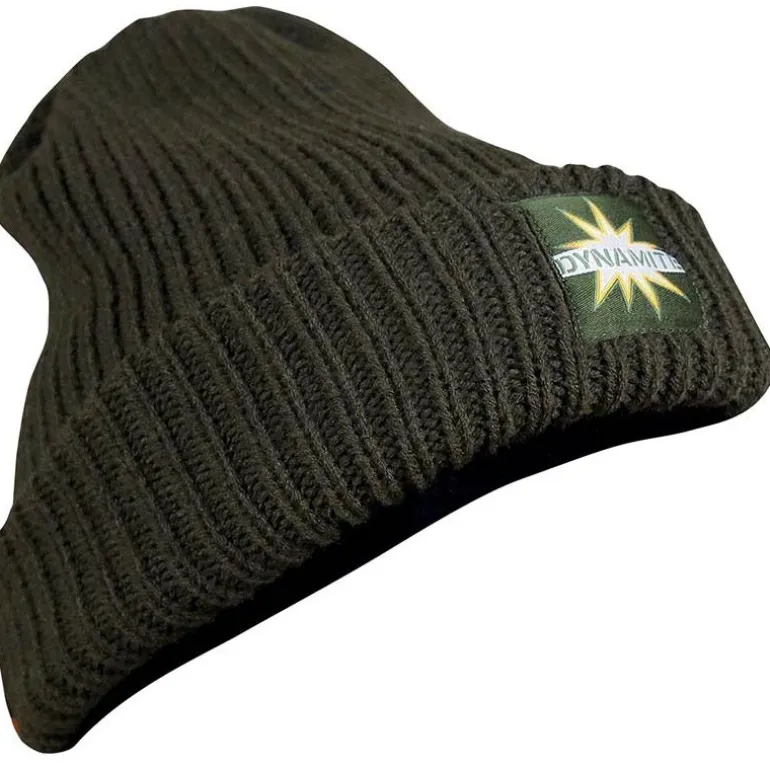 Bonnet Homme Dynamite Baits Woolly Hat Chunky Knit - Kaki