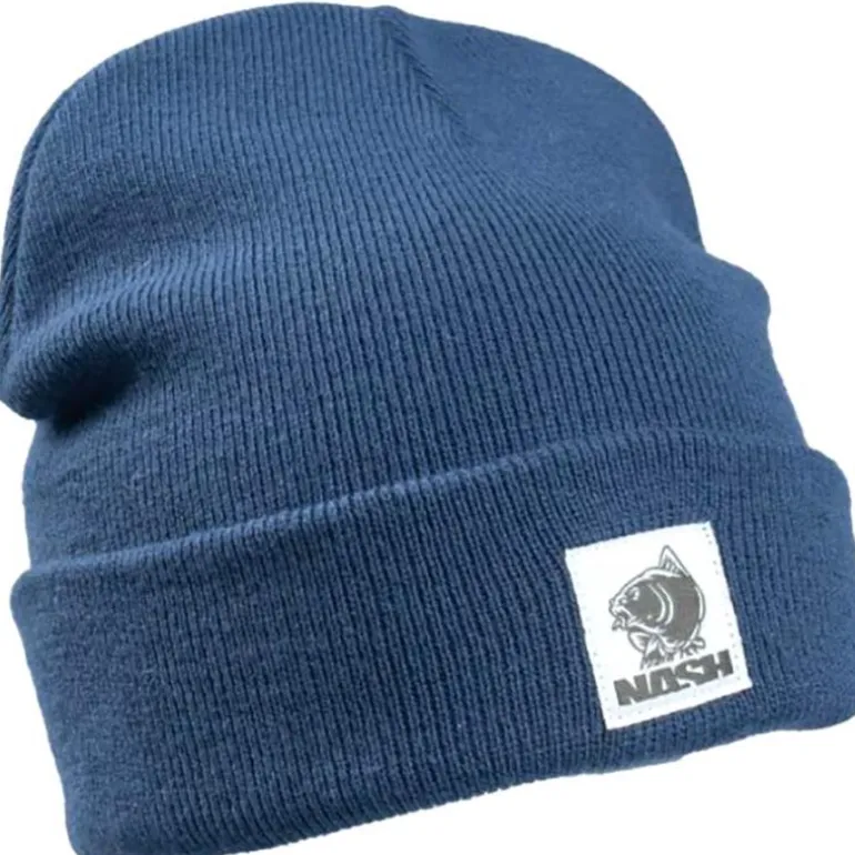 Bonnet Homme Nash Make It Happen Badge Beanie Hat - Navy