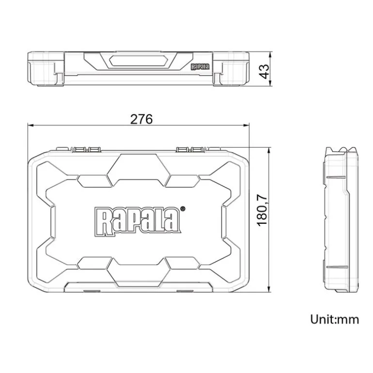 Boîte À Accessoires Rapala Tackle Tray 276 Open Foam