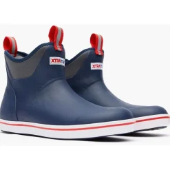 Bottes Homme Xtratuf Ankle Deck Boot - Bleu Marine/Rouge