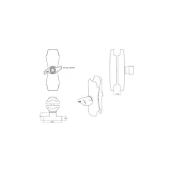 Ram Mounts Equipements Bateau & Annexe^Bras Moyen Pour Boule D