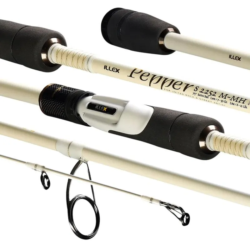 Illex Cannes Mer^Canne Spinning Pepper X5 S 2252 M-Mh Silver Ops