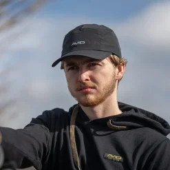Casquette Avid Carp Stealth Black Waterproof 5-Panel Cap - Noir
