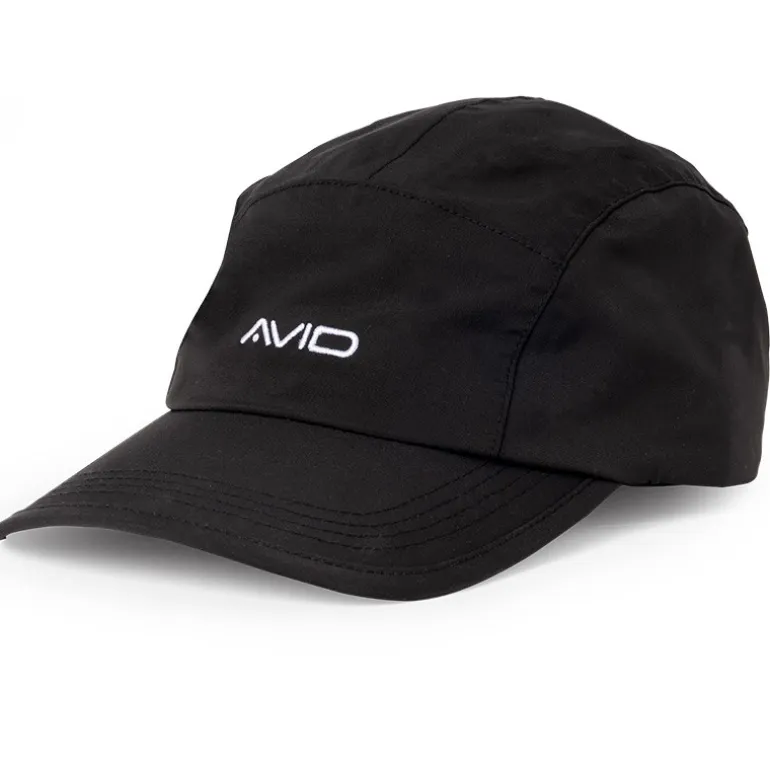 Casquette Avid Carp Stealth Black Waterproof 5-Panel Cap - Noir