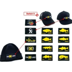 Fishxplorer Cadeaux & Décoration|Cadeaux & Décoration^Casquette Homme À Scratch Trucker - Noir