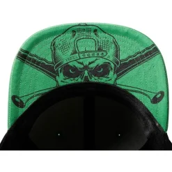 Casquette Madcat Skull Flatbill Cap - Noir/Vert