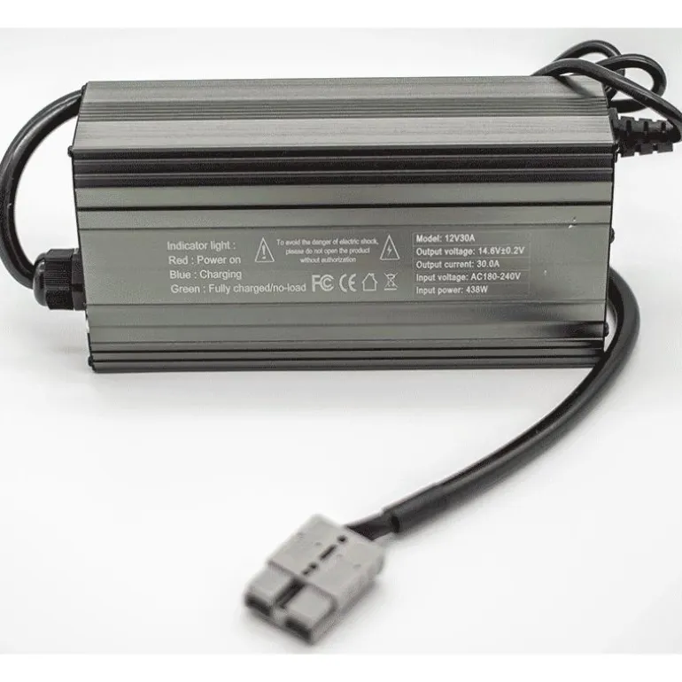 Chargeur Lithium Voltacase Lifepo4 14.6V 30A Pour Valise 105Ah/210Ah/280Ah