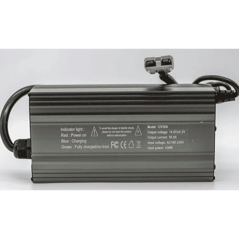 Chargeur Lithium Voltacase Lifepo4 14.6V 30A Pour Valise 105Ah/210Ah/280Ah