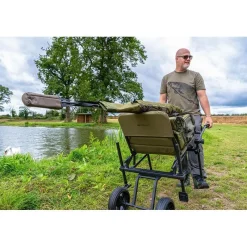 Korum Transport^Chariot Convertible S23 - Twin Wheel Barrow Kit