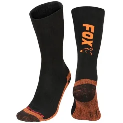 Chaussettes Homme Fox Black / Orange Thermolite Long Sock - Noir/Orange