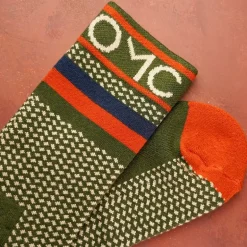 Chaussettes Homme One More Cast Spotted Eel Bamboo - Kaki
