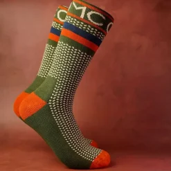 Chaussettes Homme One More Cast Spotted Eel Bamboo - Kaki