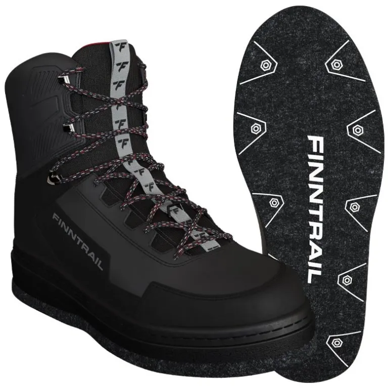 Chaussures De Wading Finntrail Wademan Feutre - Dark Grey