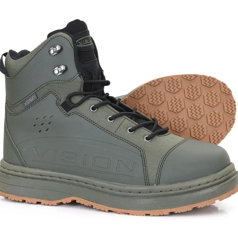 Vision Wading|Wading^Chaussures De Wading Koski Green Gummi 2.0