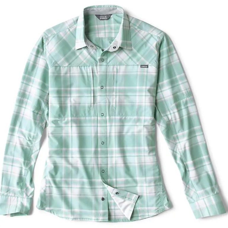 Chemise Manches Longues Homme Orvis Pro Stretch Shirt Marineplaid - Bleu