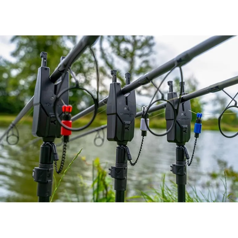 Coffret Détecteur De Touche Korum Kri 3 Rod Remote Alarm & Indicator Set