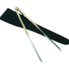 Compas Droit Euromarine + Etui Cuir Noir