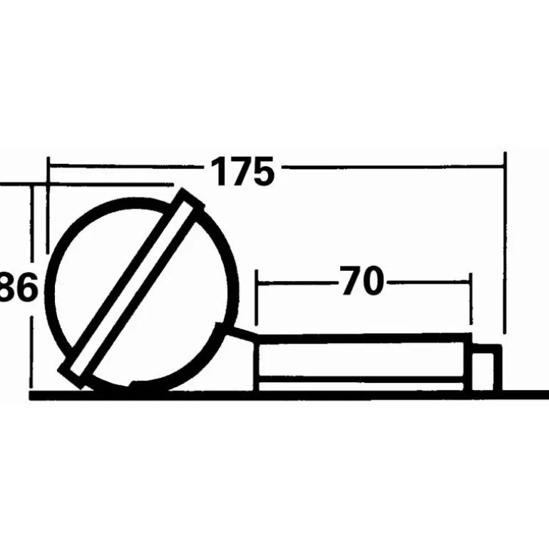 Compas Silva 70Une Universal Avec Support Et Éclairage 12V