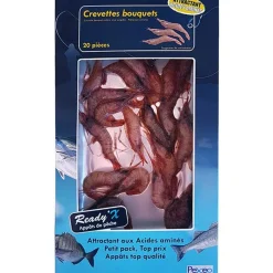 Pexeo Appâts Naturels - Amorces^Crevettes Bouquets Entières Surgelées Ready'x