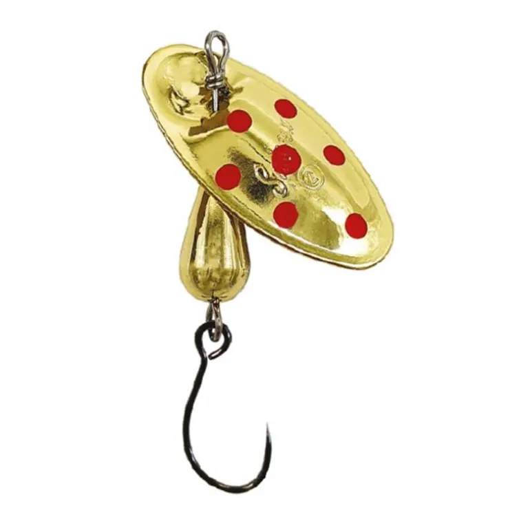Cuiller Tournante Suissex Cicada Nk Or Points Rouges