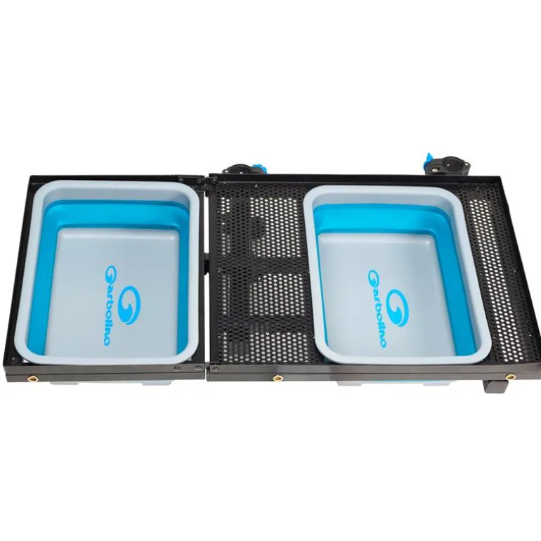 Desserte Garbolino Pour 2 Bacs Compactables Sans Pied Avec Inserts Pour Supports Kits/Tente