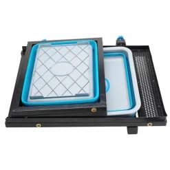 Desserte Garbolino Pour 2 Bacs Compactables Sans Pied Avec Inserts Pour Supports Kits/Tente