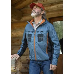 Devaux Vestes De Pêche^Doudoune Homme Rift'fly - Orange/Bleu