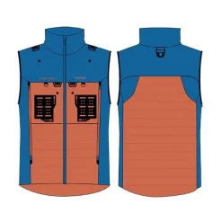 Devaux Vestes De Pêche^Doudoune Homme Trek'fly - Orange/Bleu